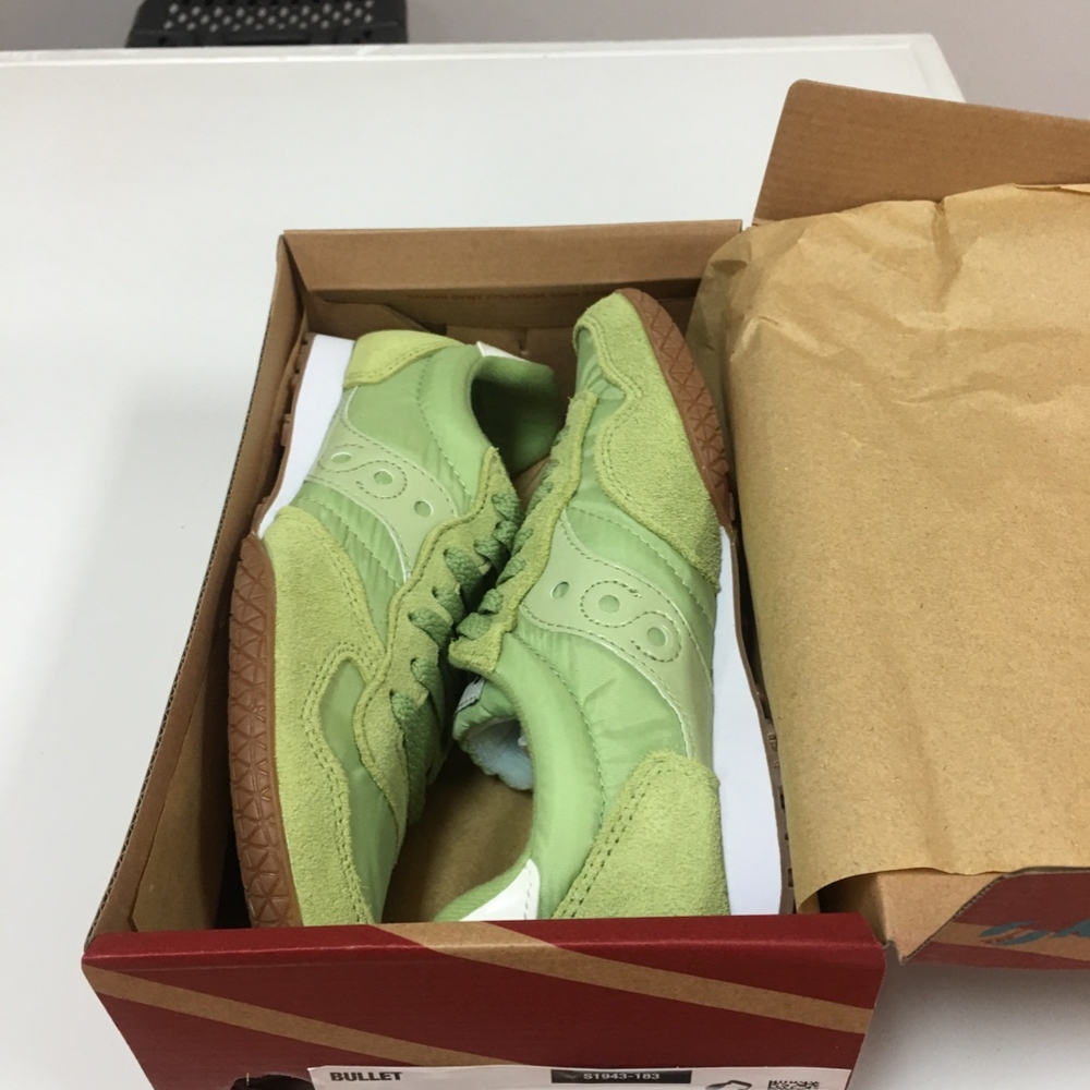 Saucony Originals- Women's Bullet- Green/Gum - Picture 4 of 6